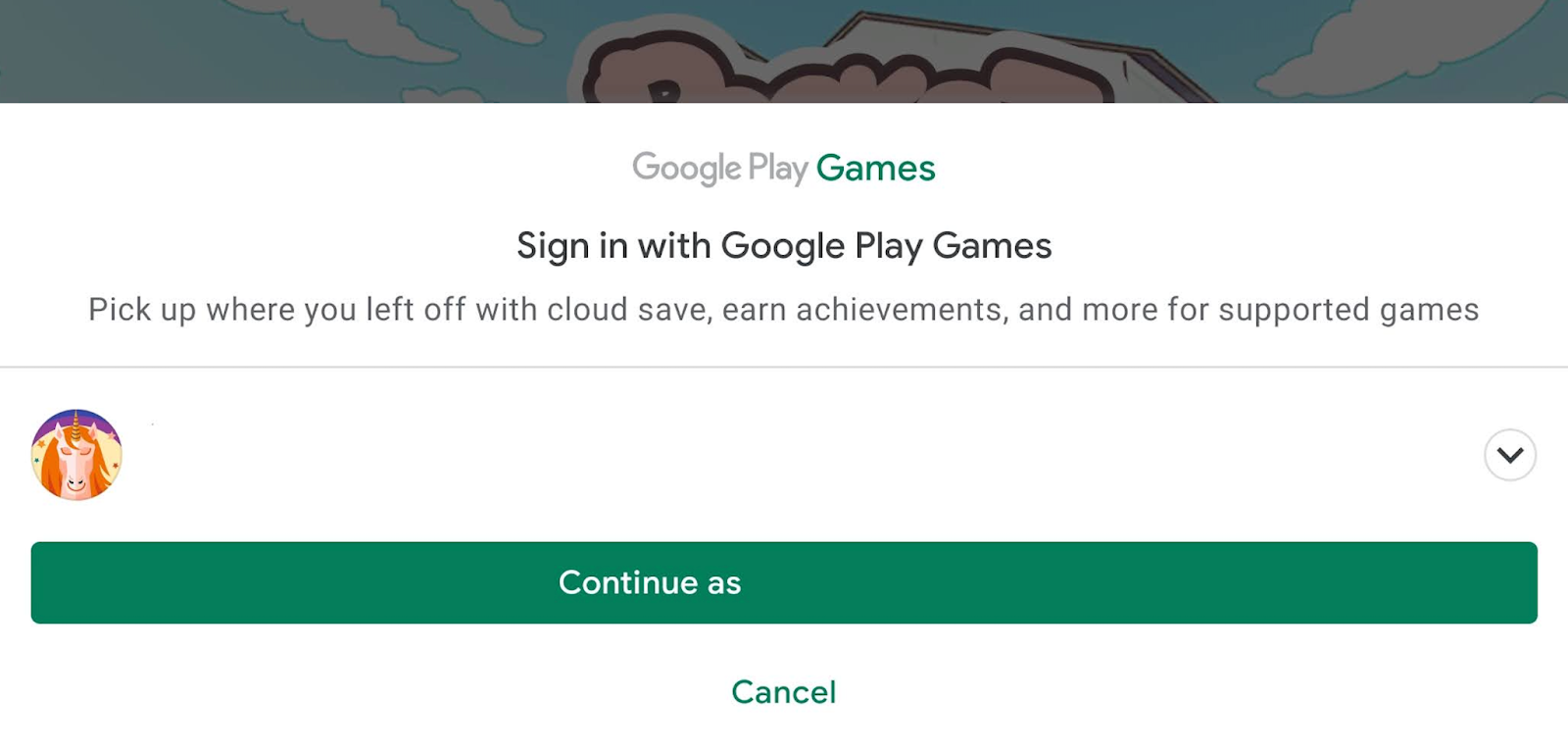 Sign-in, Play Games Services